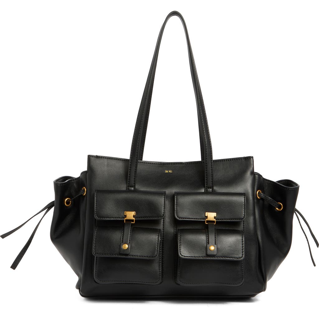 Jw Pei Linda Faux Leather Tote In Black