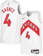 Nike Youth Nike Scottie Barnes White Toronto Raptors Swingman Jersey - Association Edition