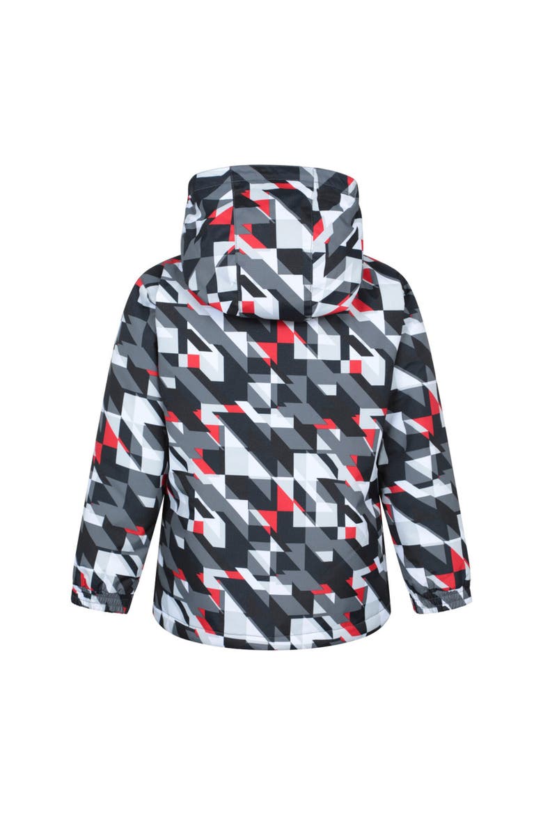 Childrens/Kids Mogal Geometric Ski Jacket, Alternate, color, Dark Grey