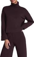 SPANX® Cuffed Sleeve Crop Turtleneck Sweatshirt