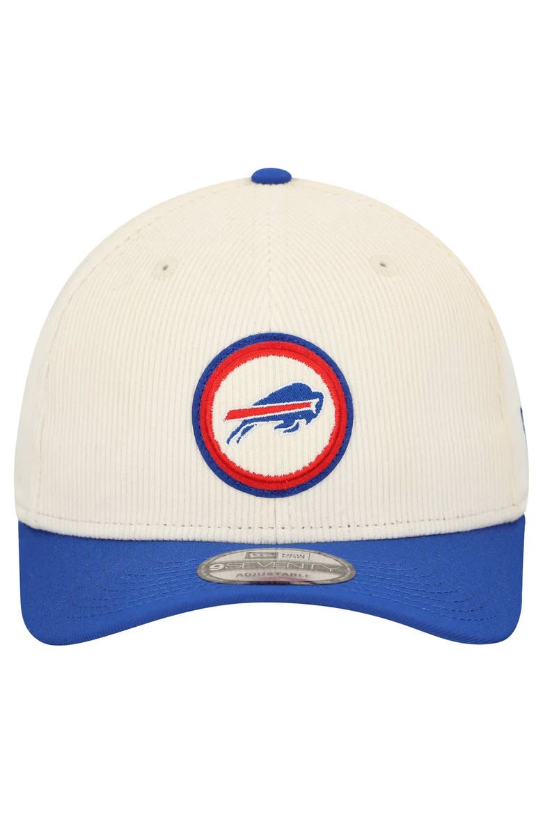 Men's New Era  Stone Buffalo Bills  Loyal Corduroy 9SEVENTY Adjustable Hat, Alternate, color, Stone