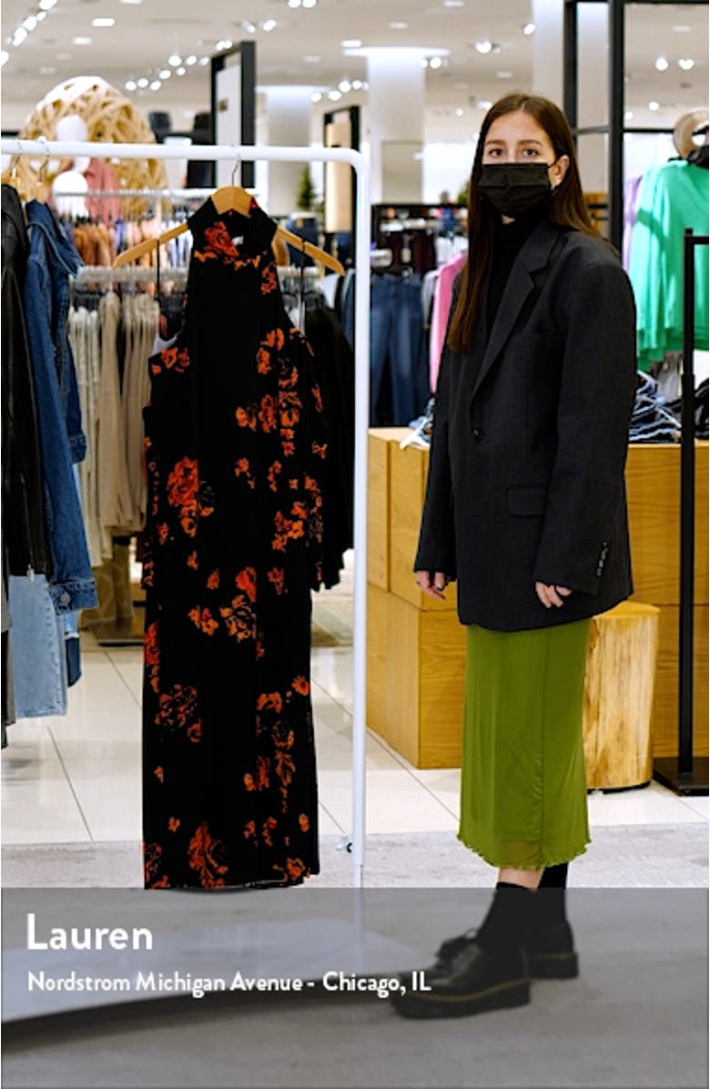 Twin Flame Long Sleeve Cold Shoulder Knit Dress, sales video thumbnail