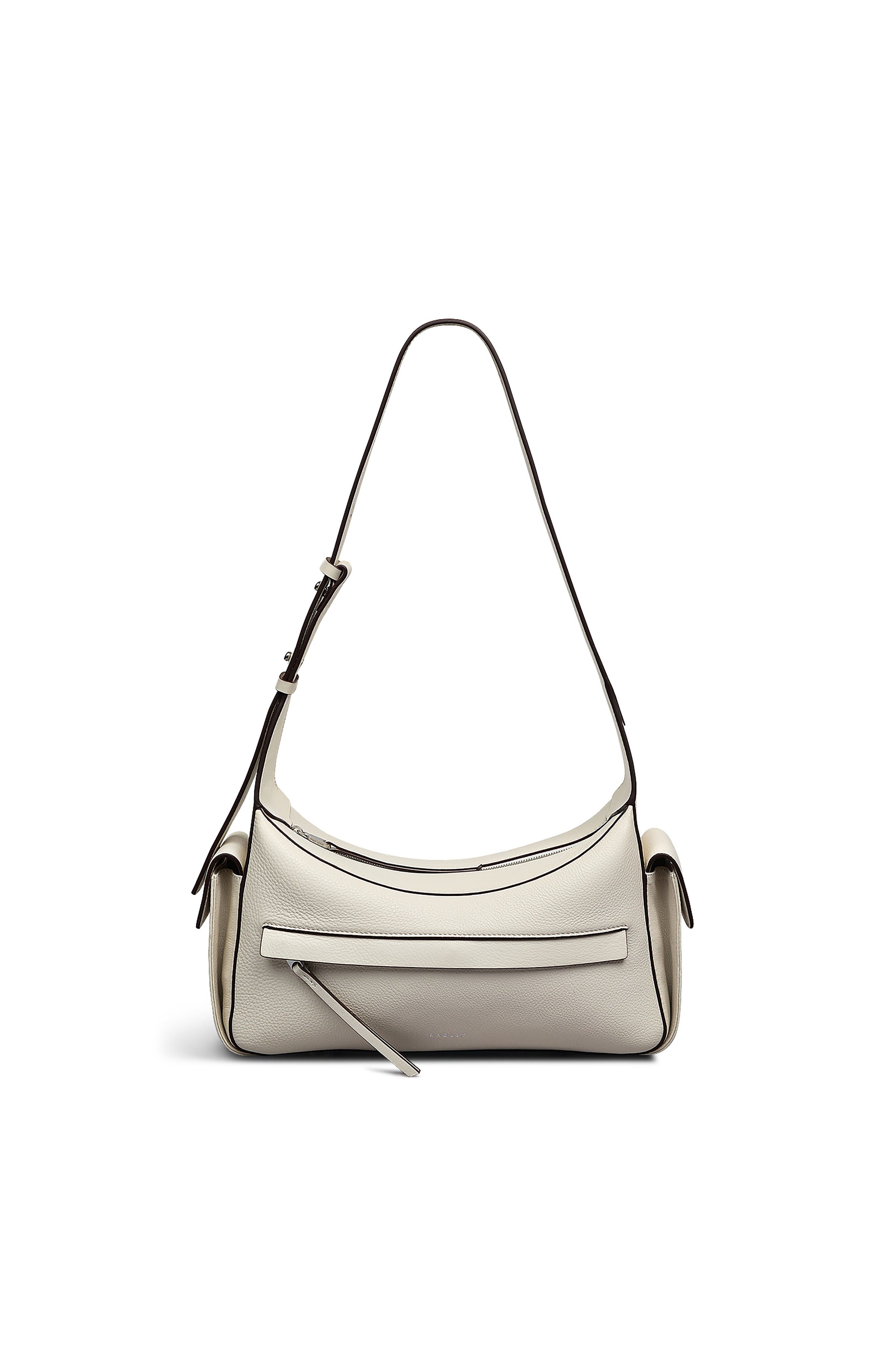 Radley The Fitzrovia Small Ziptop Shoulder Bag, Main, color, Chalk