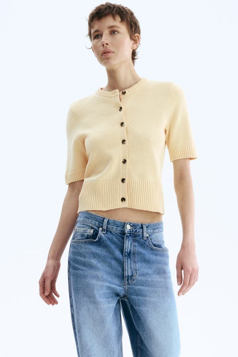 Short-sleeved cardigan