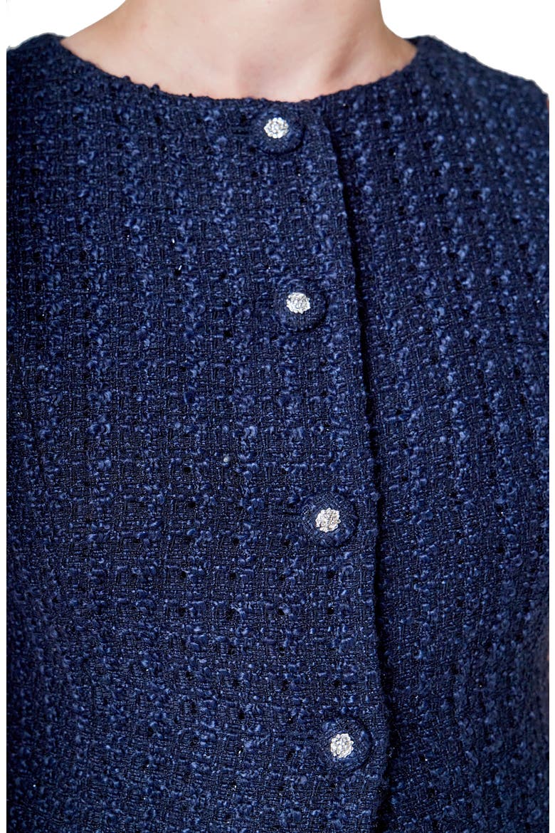 Tweed Vest, Alternate, color, NAVY