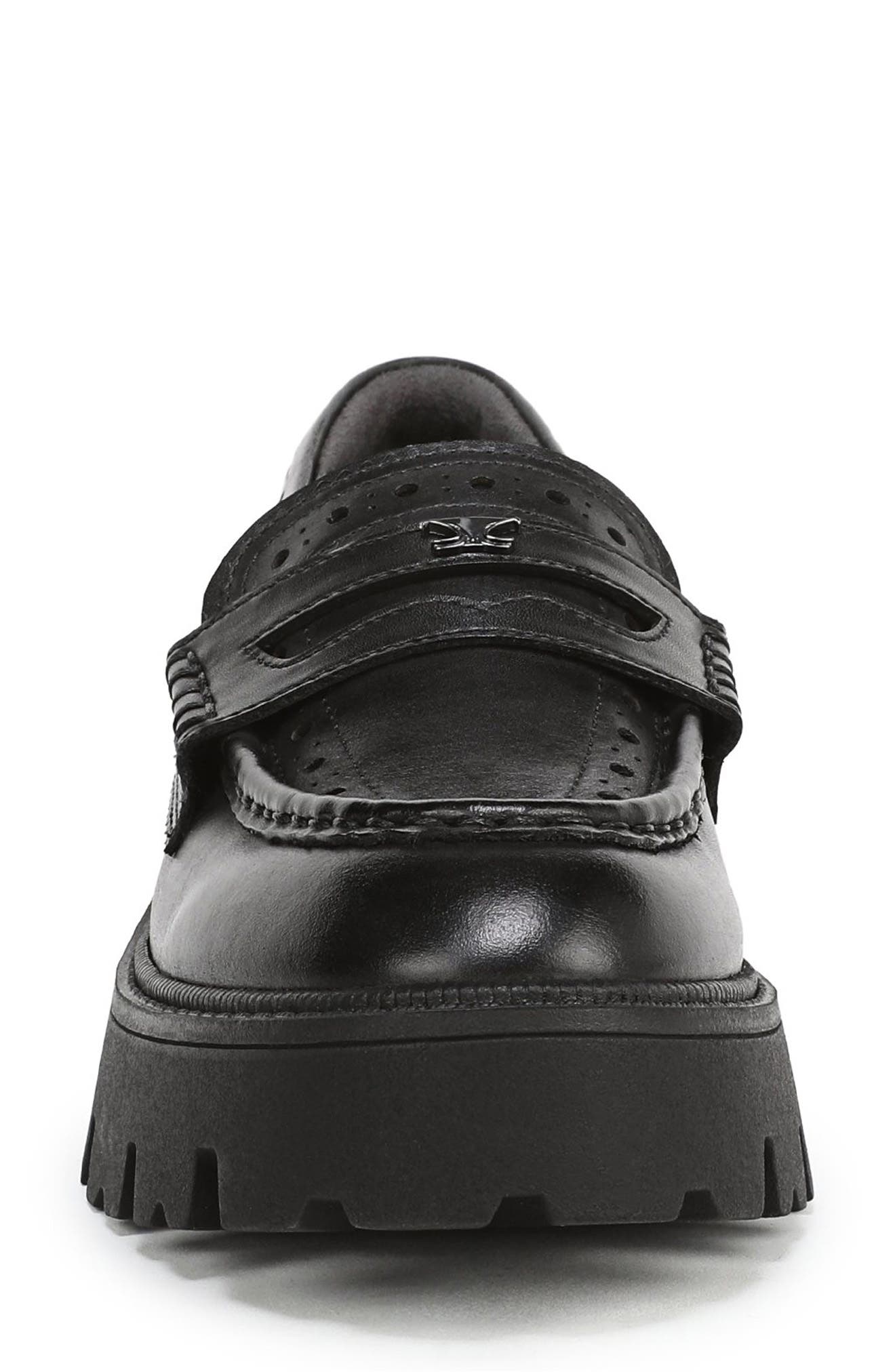 Circus NY by Sam Edelman Paisley Platform Penny Loafer, Alternate, color, Black