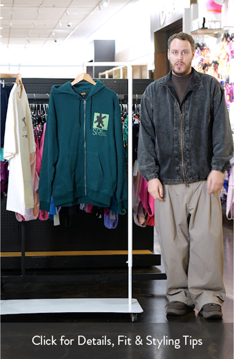 Brush Squares Zip Hoodie, sales video thumbnail