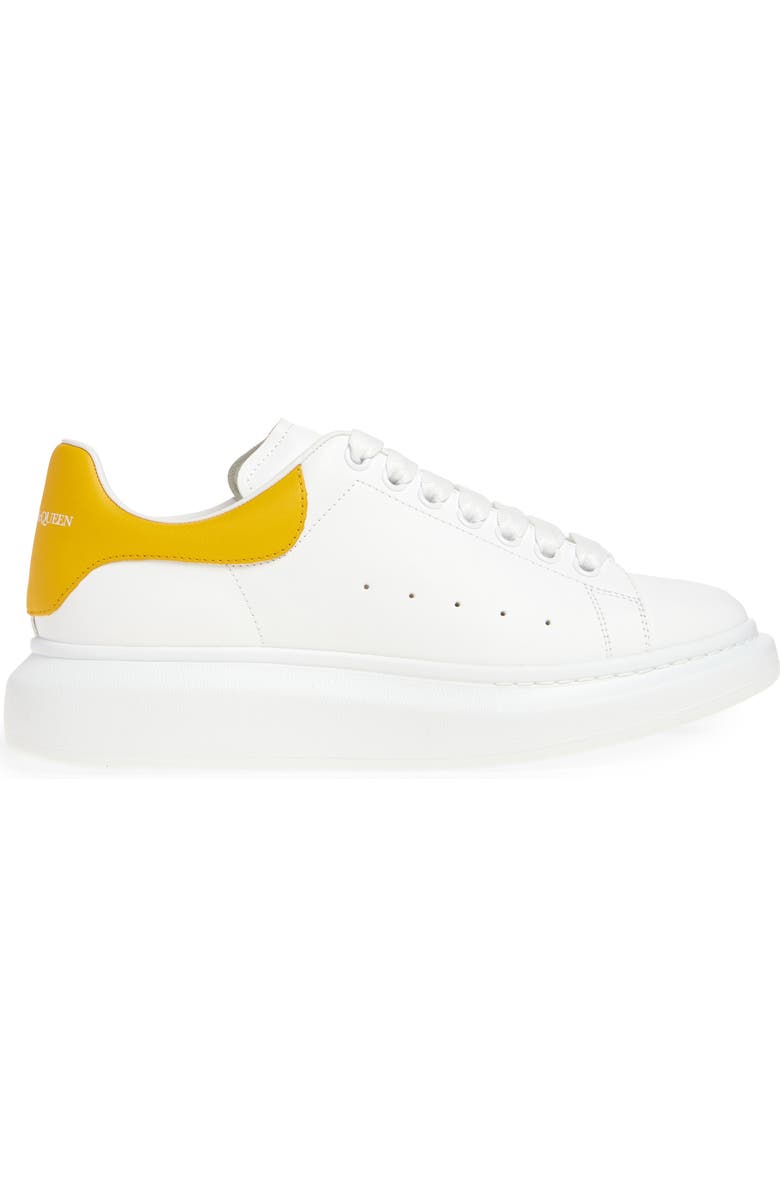 McQueen Oversized Sneaker, Alternate, color, Off White/ Yellow