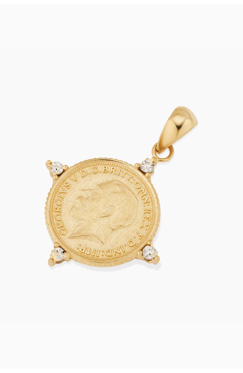 Oradina 14K Two Tone Gold Legacy Coin Pendant Charm, Alternate, color, 14K Two-Tone Gold