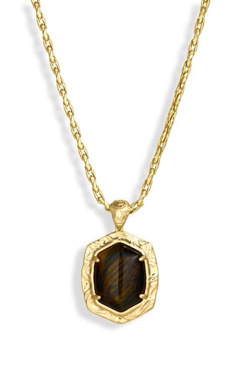 Daphne Frame Stone Pendant Necklace