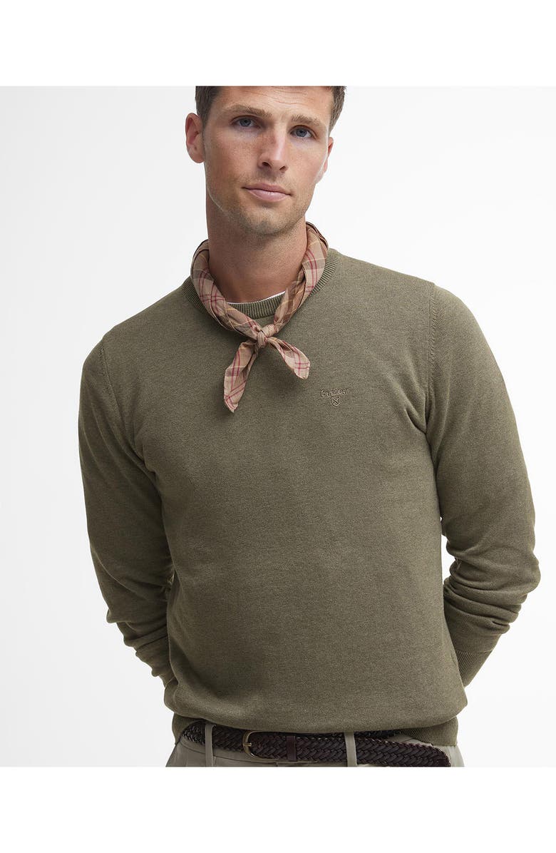 Barbour Cotton Crewneck Sweater, Alternate, color, 