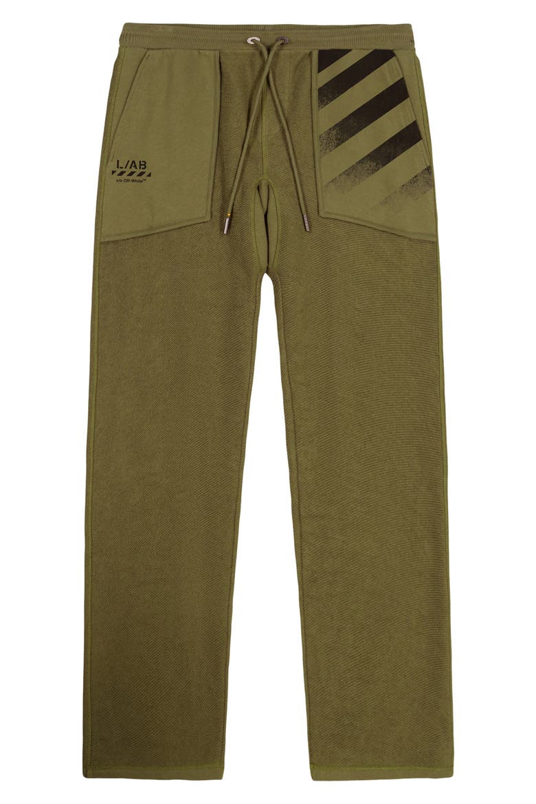 Reverse Knit Wide Leg Sweatpants, Alternate, color, WINTER MOSS