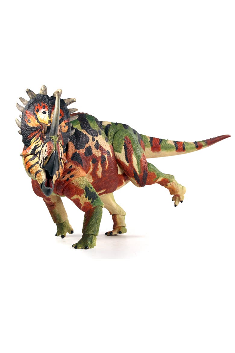 Sinoceratops Zhuchengensis Dinosaur Figure, Alternate, color, Multicolored