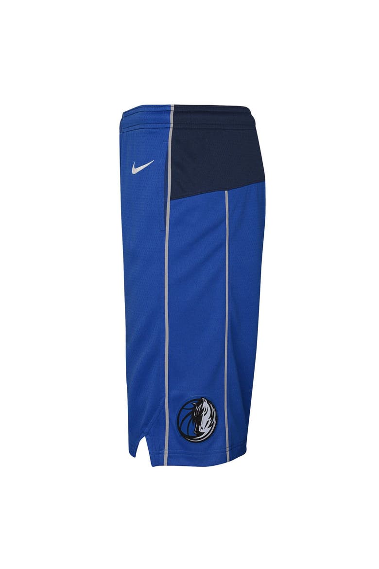 Youth Nike Blue Dallas Mavericks Icon Edition Mesh Performance Swingman Shorts, Alternate, color, Blue