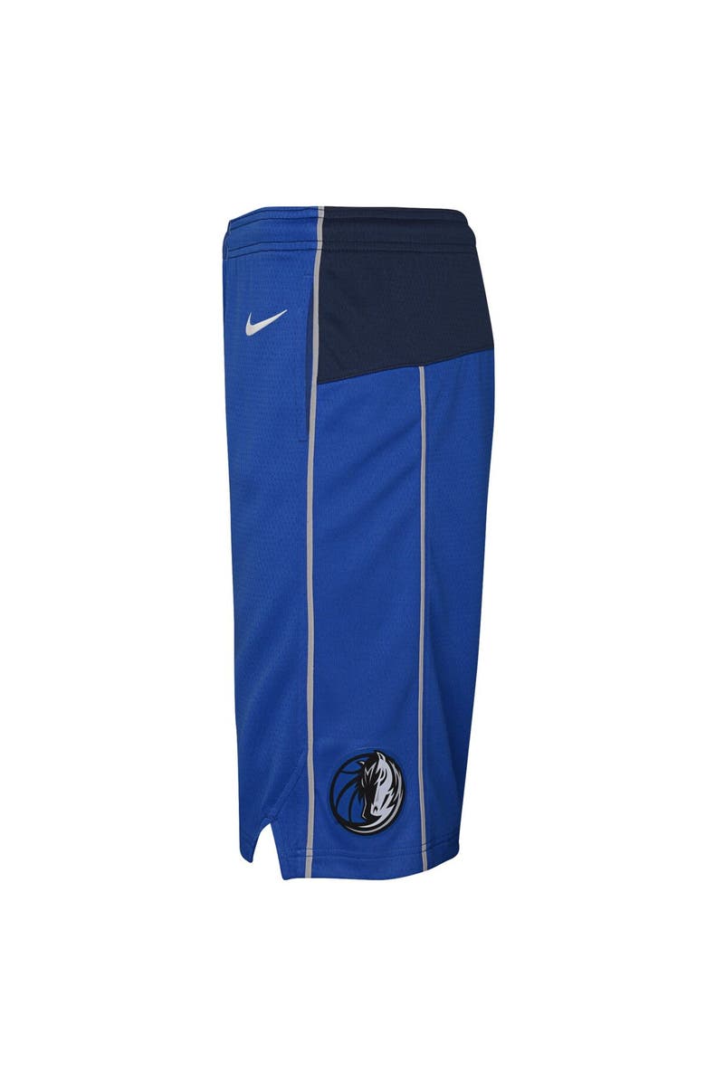 Nike Youth Nike Blue Dallas Mavericks Icon Edition Mesh Performance Swingman Shorts, Alternate, color, Blue