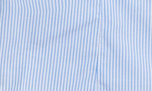 Lioness Mon Cheri Puff Sleeve Cotton Button-up Shirt In Blue