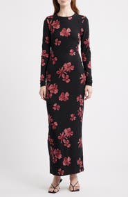 Reformation Tommie Long Sleeve Jersey Dress