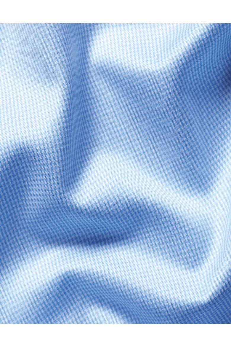 Non-Iron Puppytooth Cutaway Collar Shirt, Alternate, color, Light Blue