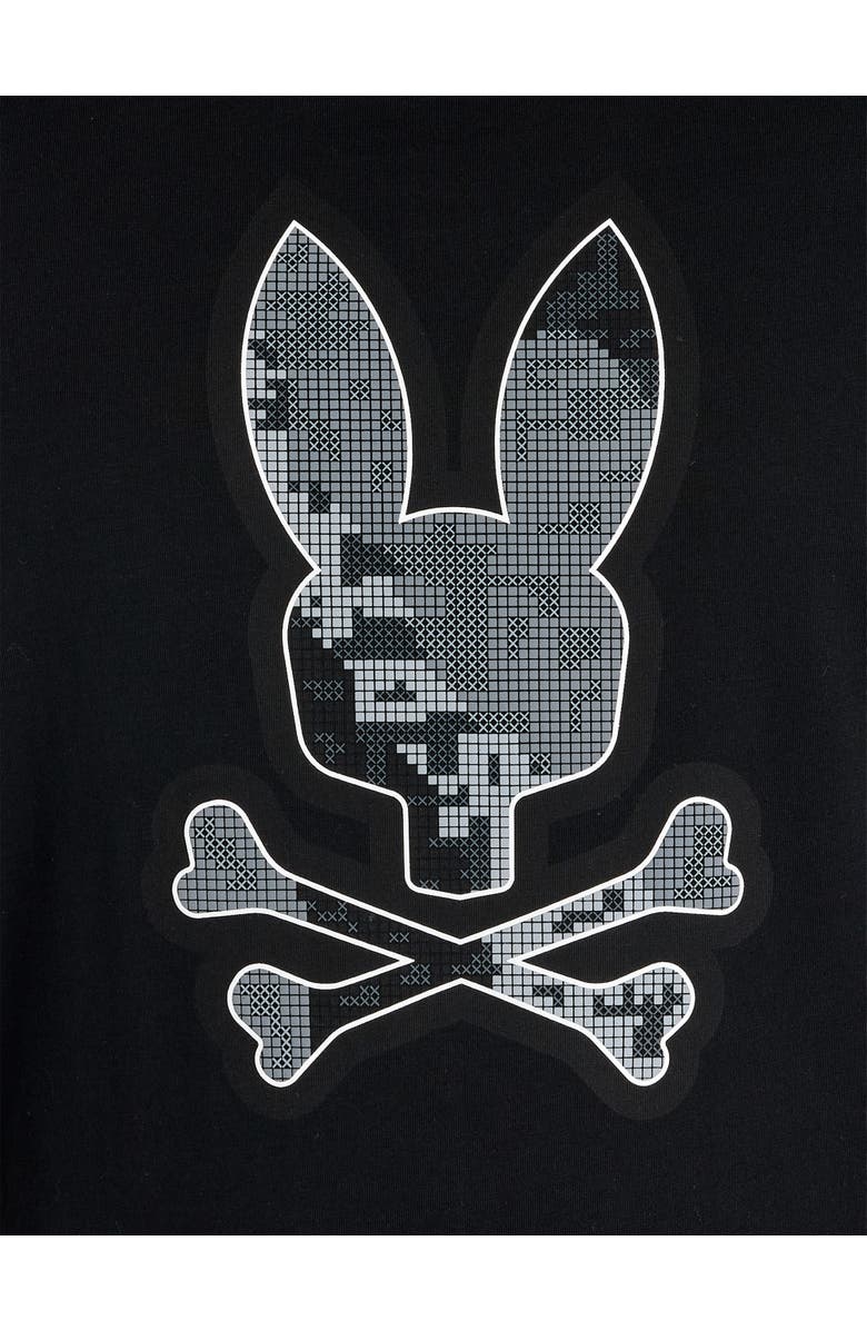 Psycho Bunny Big & Tall Olivier Graphic Tee, Alternate, color, Black