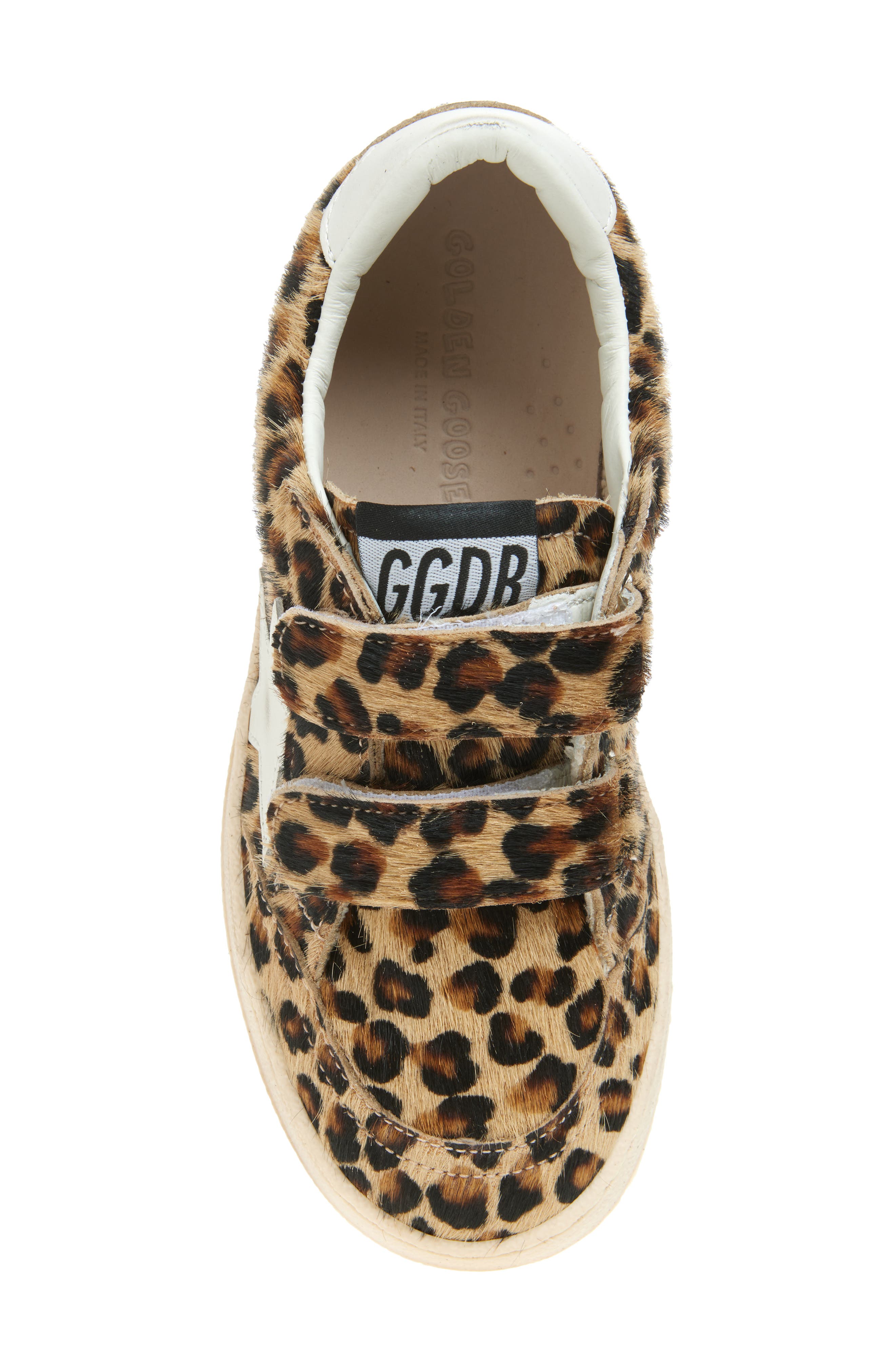 Golden Goose Kids' Ball Star Genuine Calf Hair Sneaker, Alternate, color, Brown And Black Leo/ Pink