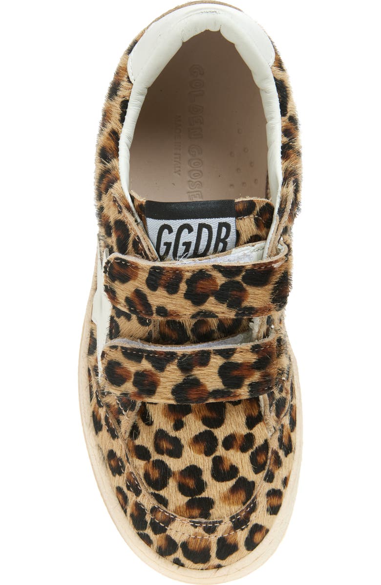 Golden Goose Kids' Ball Star Genuine Calf Hair Sneaker, Alternate, color, Brown And Black Leo/ Pink