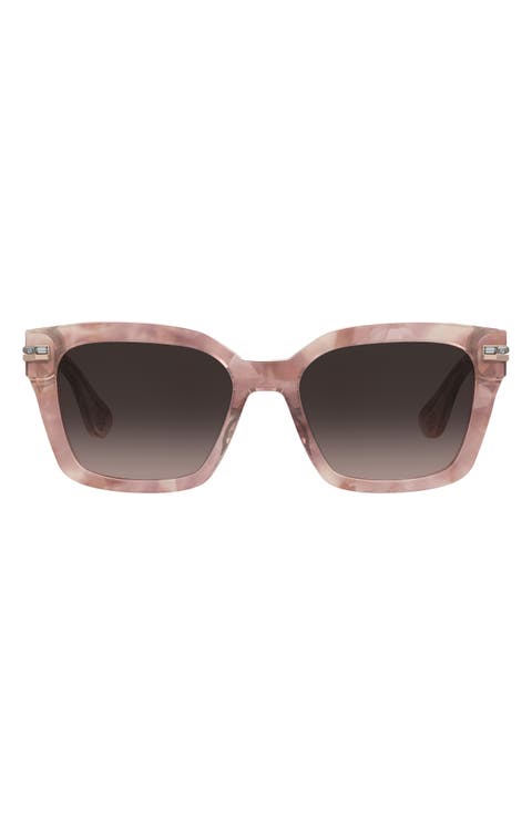 54mm Gradient Polarized Square Sunglasses