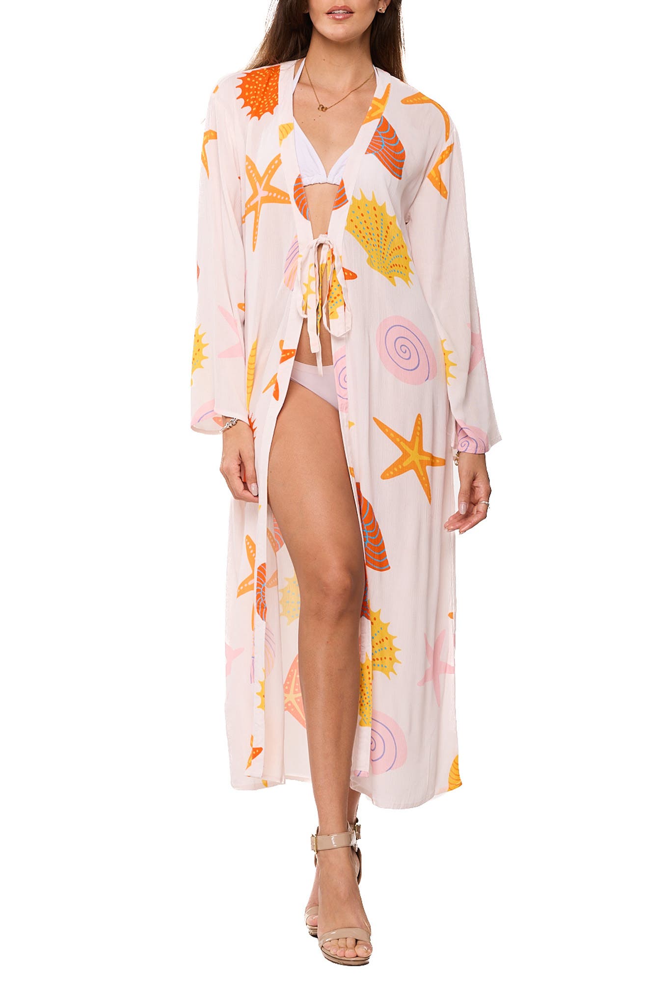 RANEES Longline Cover-Up Duster