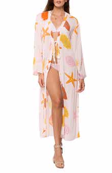 RANEES Longline Cover-Up Duster