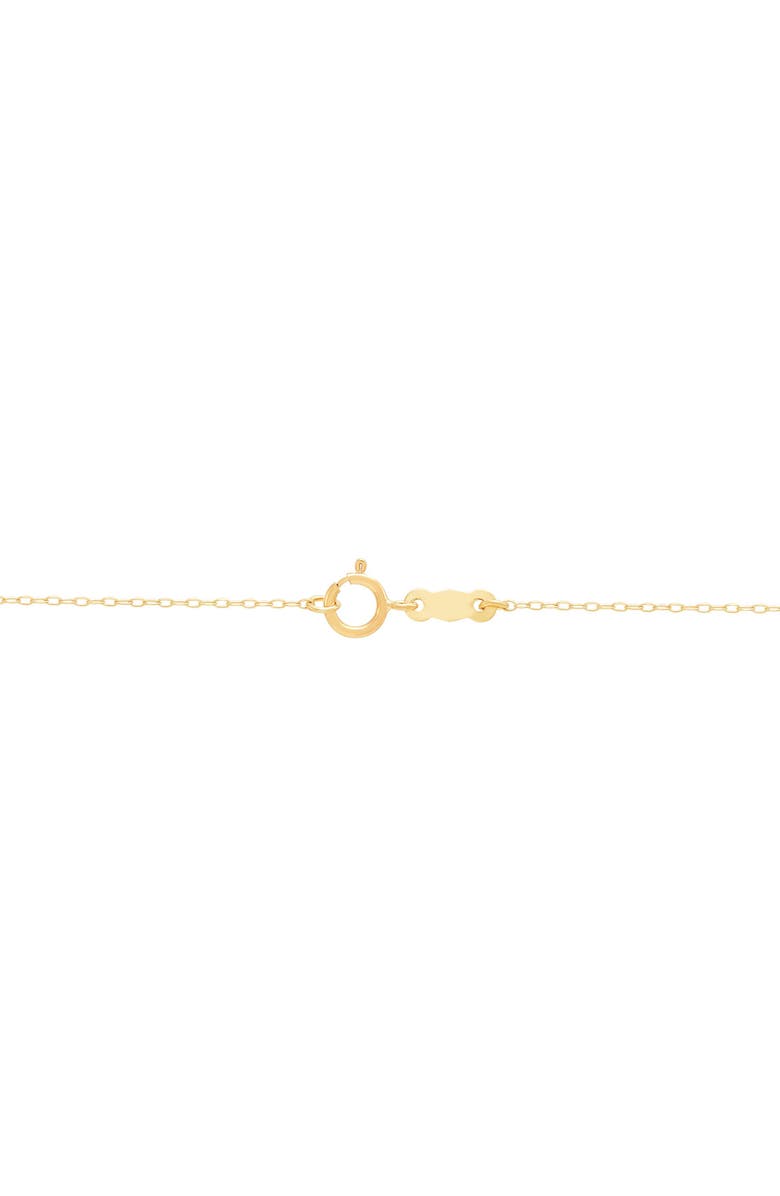 Frankie & Zoe Curved Diamond-Cut Pendant Necklace, Alternate, color, Yellow Gold