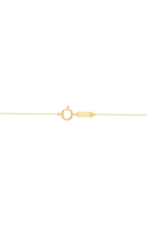 Frankie & Zoe Curved Diamond-cut Pendant Necklace In Gold