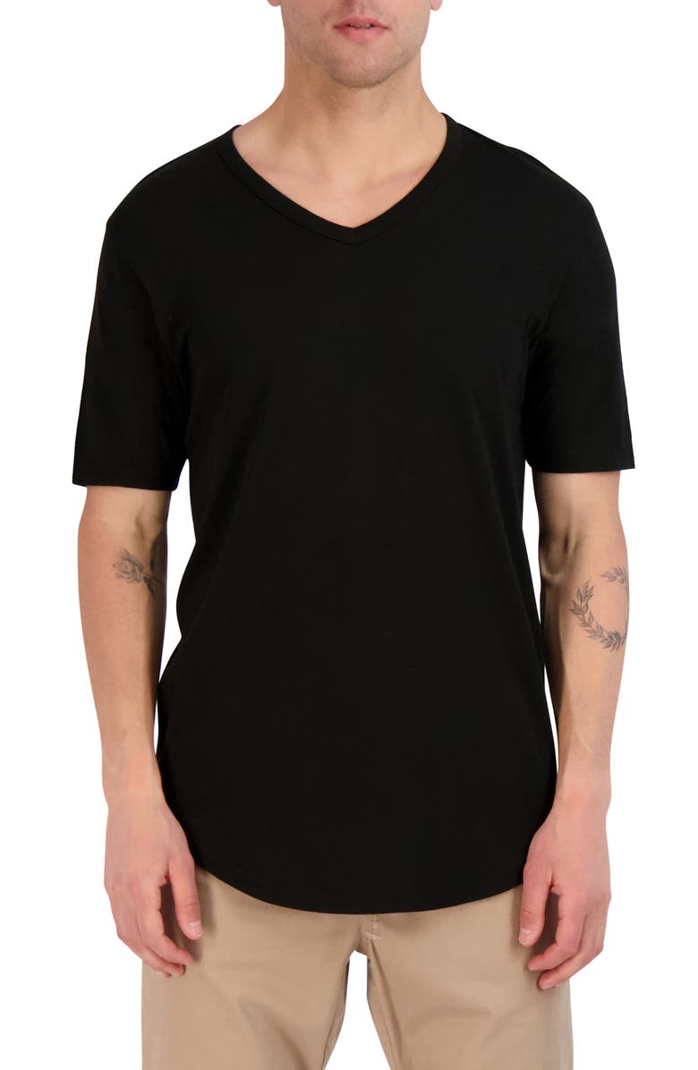 Goodlife Scallop Supima V-Neck Tee, Main, color,