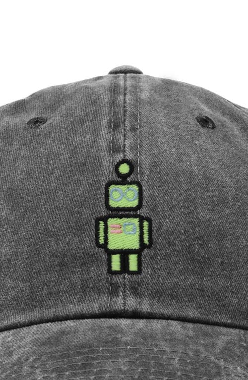 Dalix Robot Hat In Washed Black