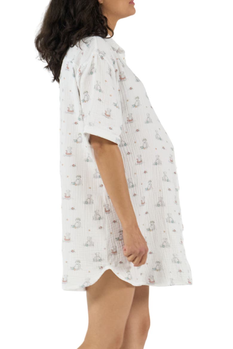 Elinor Maternity and Nursing Nightdress, Alternate, color, Multicolor