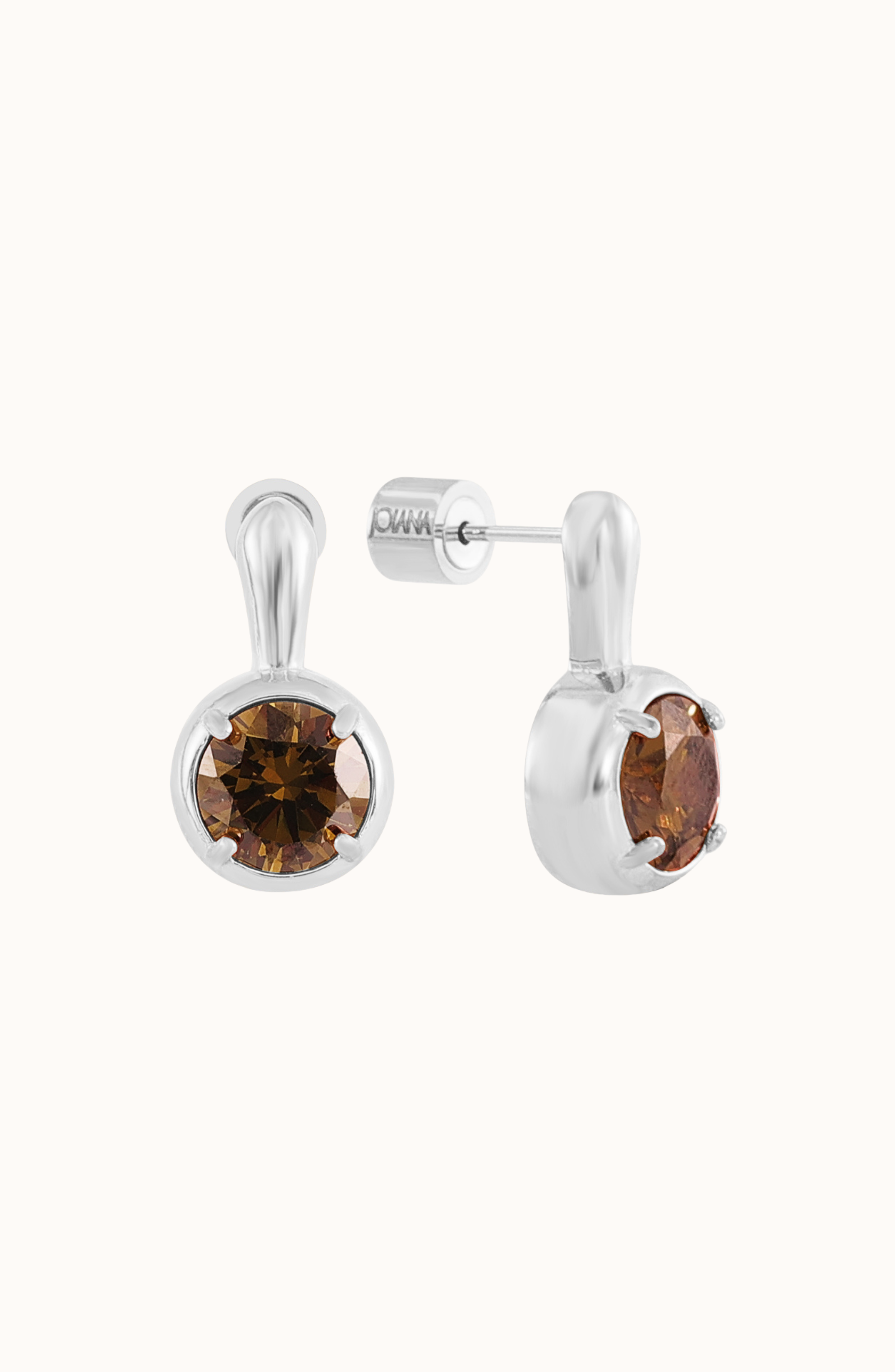Coffee / White Silver / 8mm