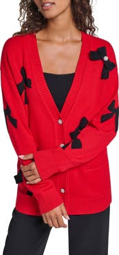 KARL LAGERFELD PARIS Bow Cardigan