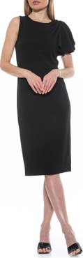 Alexia Admor Draped Sheath Midi Dress
