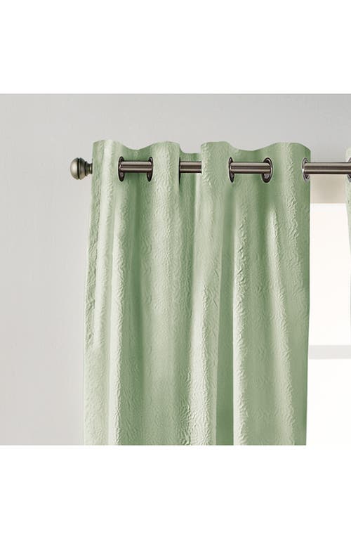 Dkny Chrysanthemum Floral Grommet Curtains In Sage
