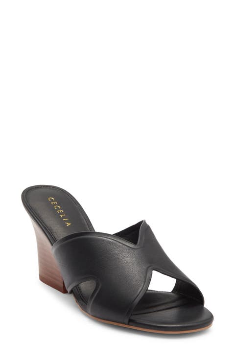 Faye Wedge Slide Sandal (Women)