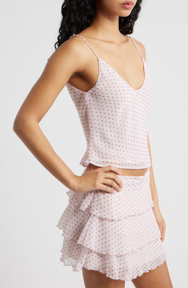Bella Venice Sila Polka Dot Camisole, Alternate, color, Pink