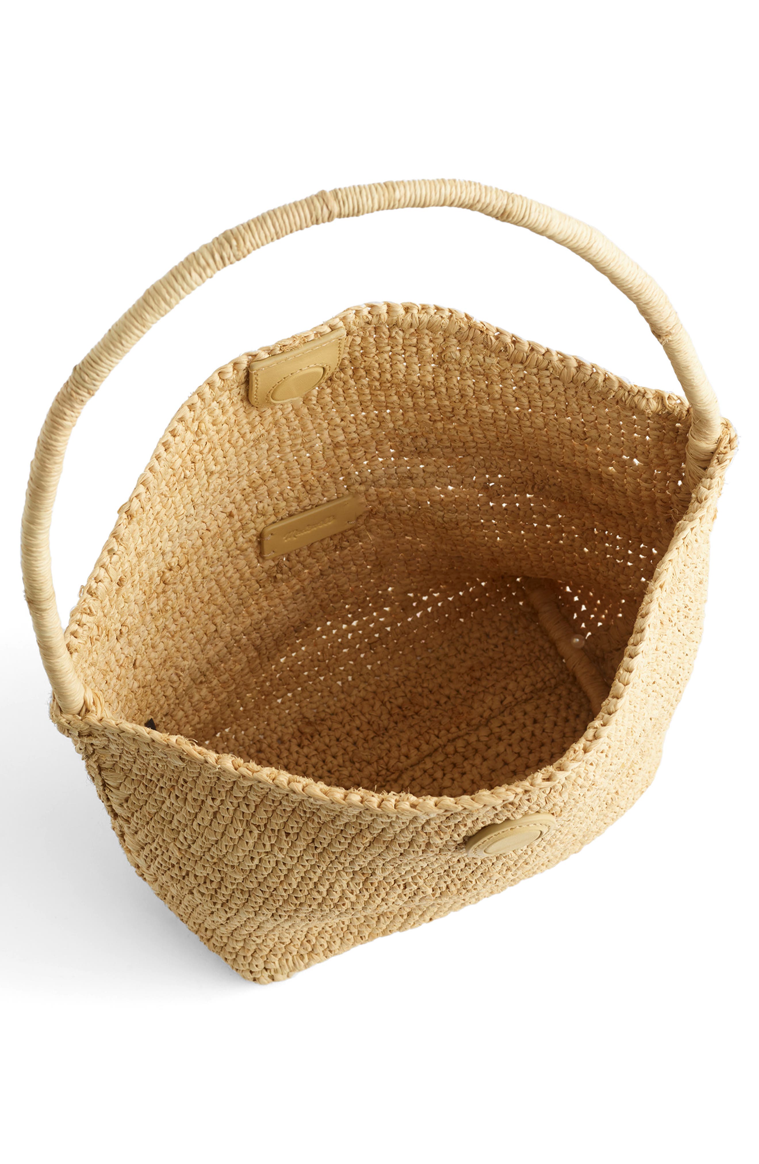 Madewell The Signature Woven Raffia Shoulder Bag, Alternate, color, Natural
