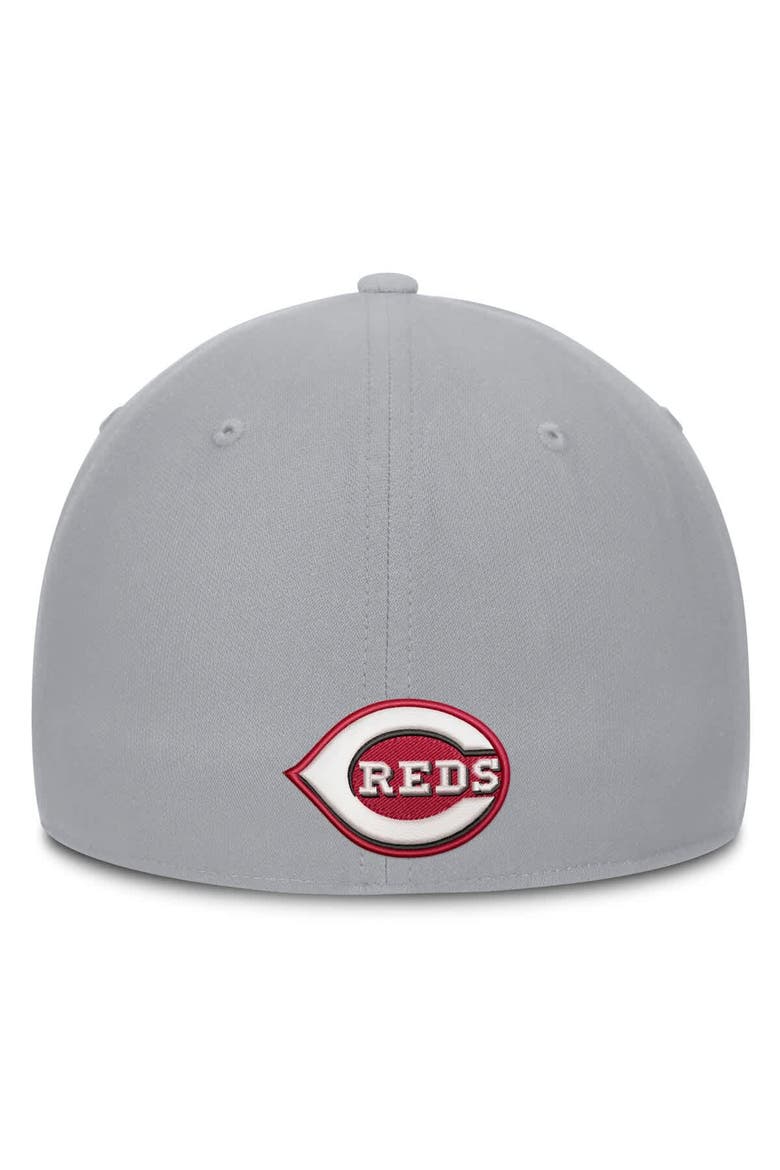 Men's Nike  Gray Cincinnati Reds Primetime Rise Dri-FIT Flex Hat, Alternate, color, Gray