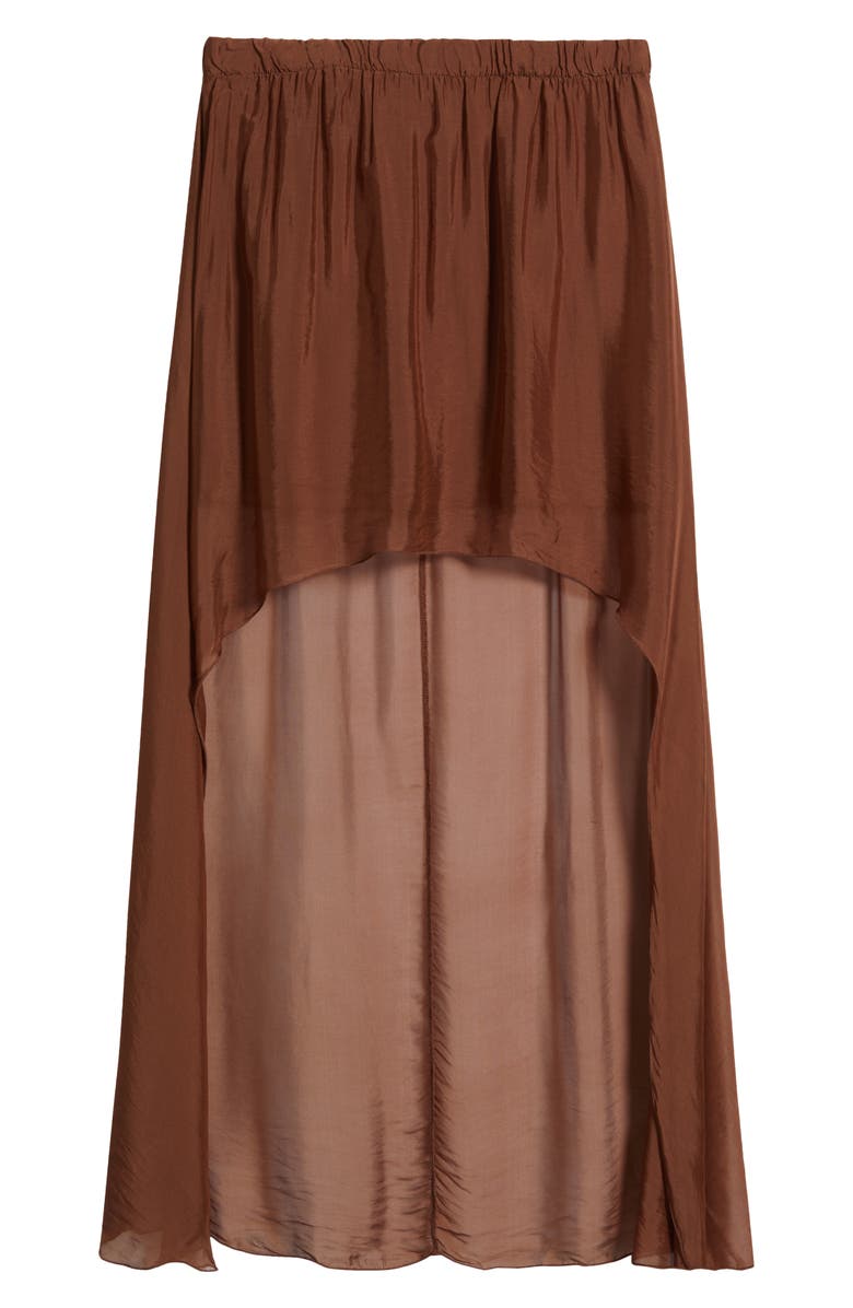 DELUC Forum Chiffon High-Low Skirt, Main, color, 