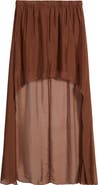 DELUC Forum Chiffon High-Low Skirt