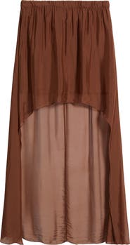 DELUC Forum Chiffon High-Low Skirt