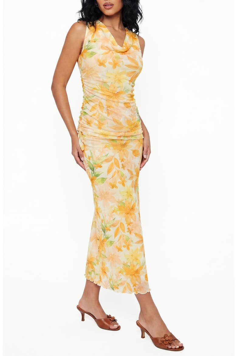 Raya Floral Halter Top, Alternate, color, FLOWER NECTAR