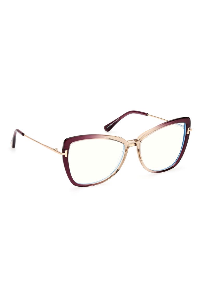 55mm Butterfly Blue Light Blocking Glasses, Alternate, color, VIOLET/OTHER