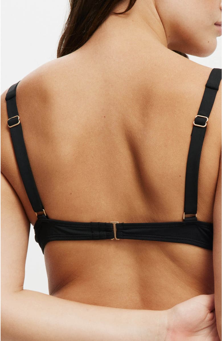 COTTON ON BODY Women's Underwire Balconette Bikini Top, Alternate, color, Black