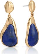 Ettika Hidden Gem Lapis Lazuli Drop Earrings