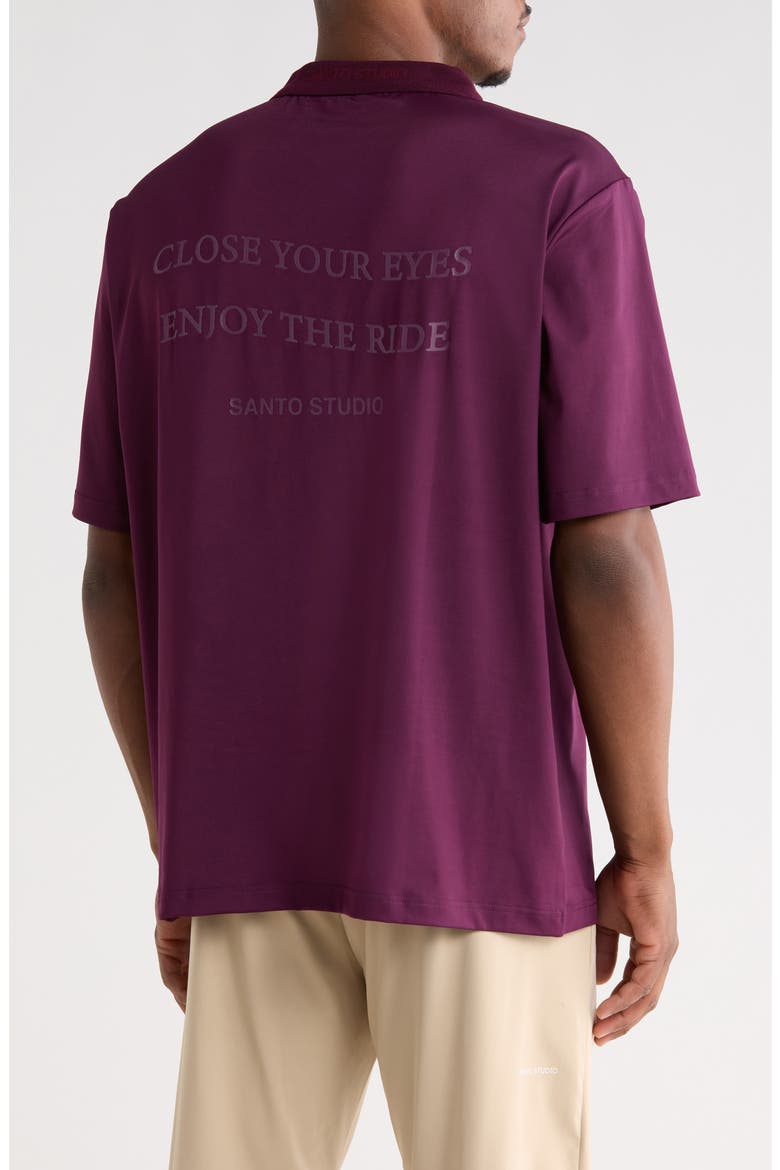 Enjoy the Ride Club Polo, Alternate, color, MERLOT