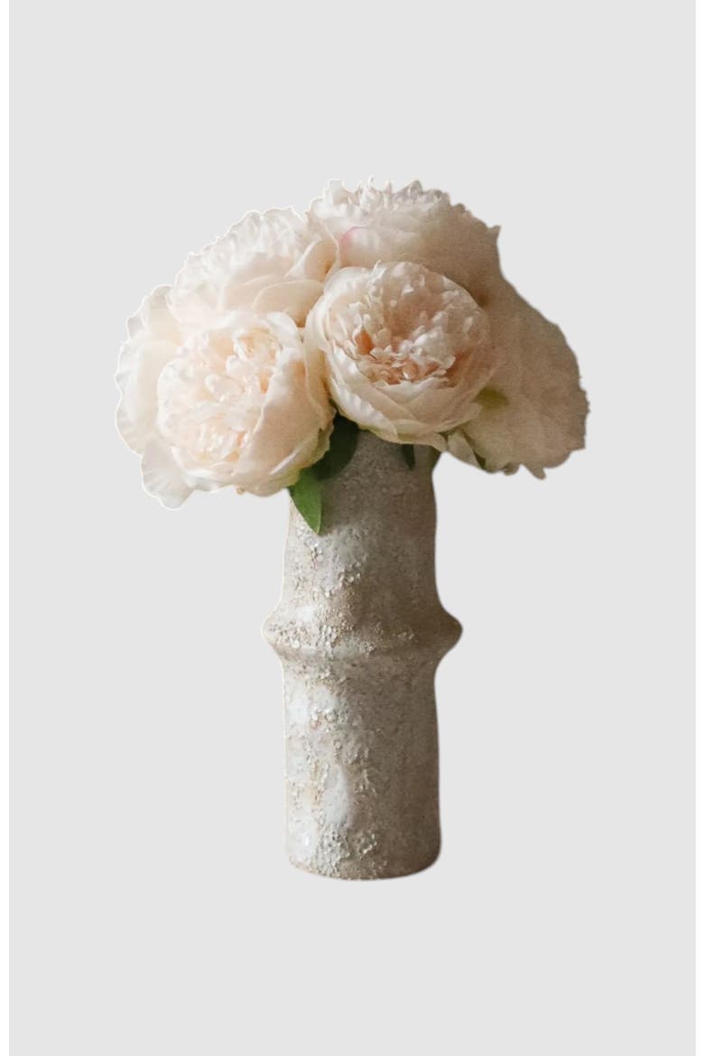Mini Peony Bouquet, Main, color, Cream